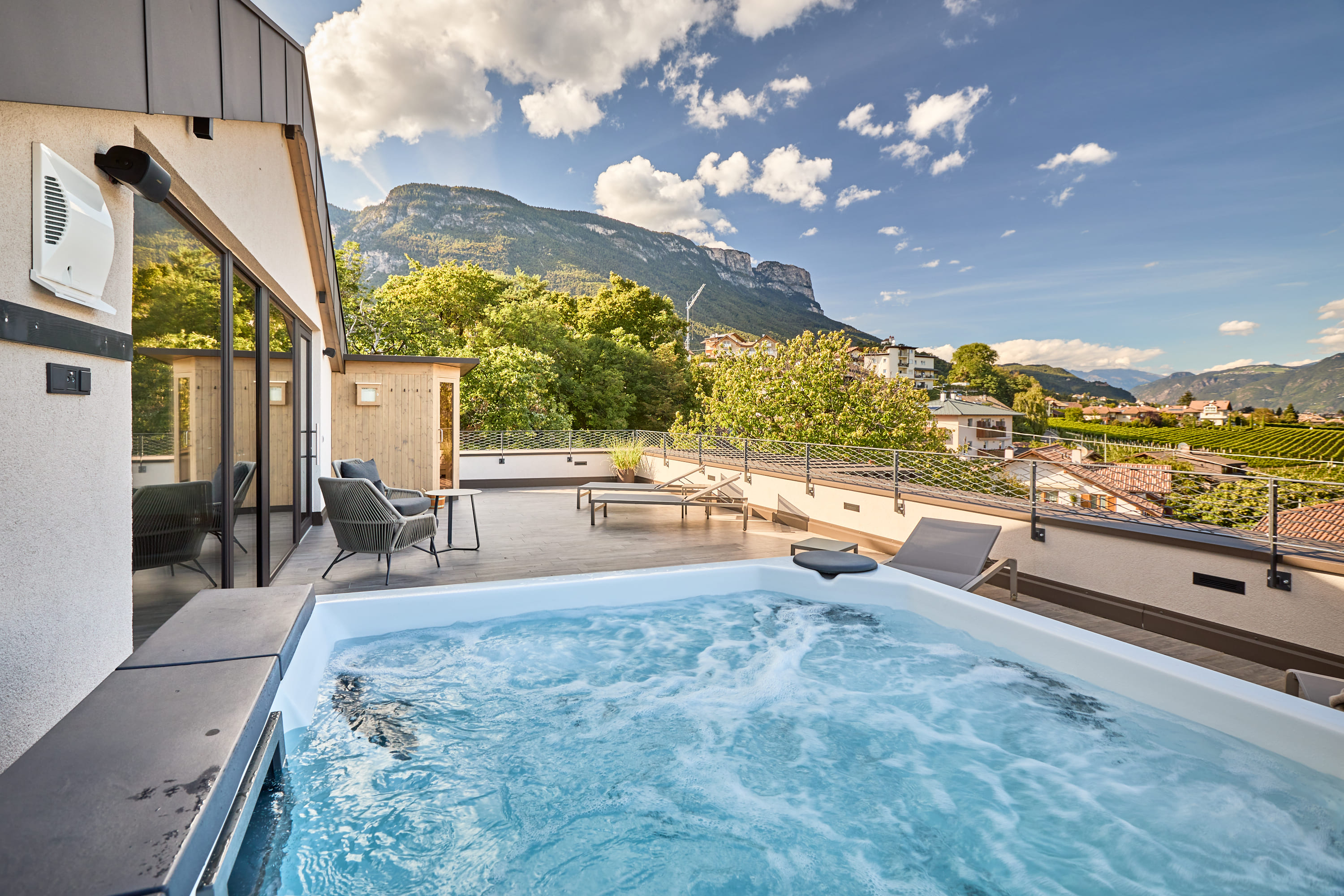Appius Design Suites - Aussicht vom Rooftop über Südtirol
